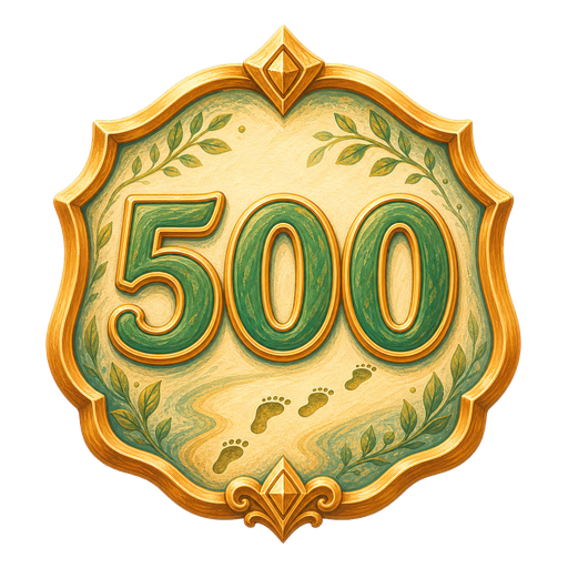 500 steps