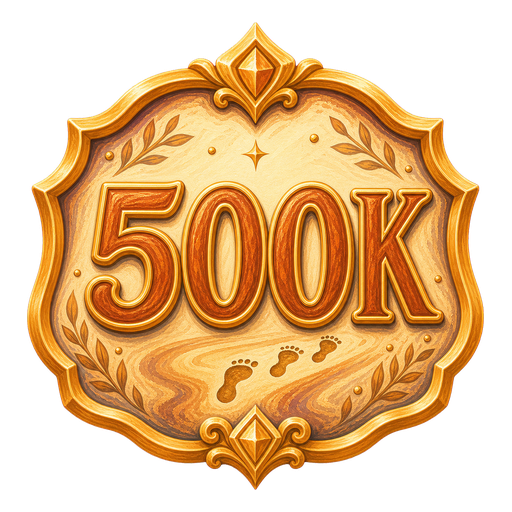 500,000 steps